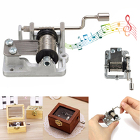 Mini Hand Cranking Music Movement DIY Music Box Decorative Collectibles Cute Music Box Inner Movements For Christmas Birthday