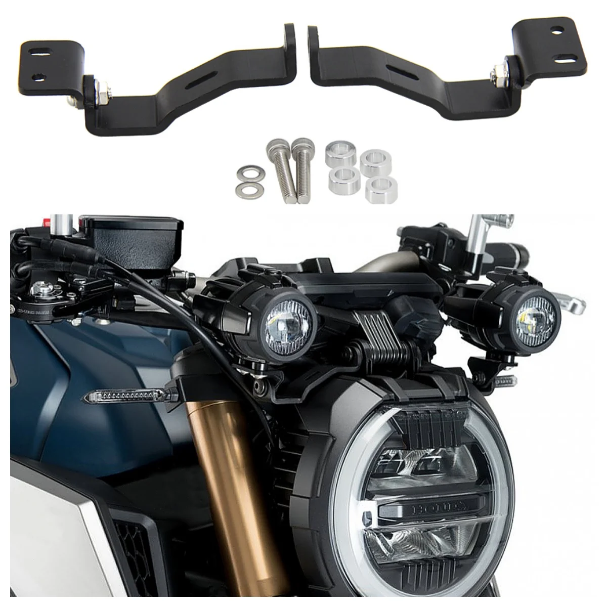 

For Honda CB650R CB 650R CB650 R 2019 2020 Motorcycle LED Fog Light Bracket ABS Driving Lamp Holder Auxiliary Light Stand