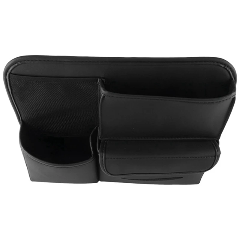 1 PCS Car Seat Back Multi-Pocket Pack Bag Hanging Organizer Collector Storage Box Car Interior Accessories Black