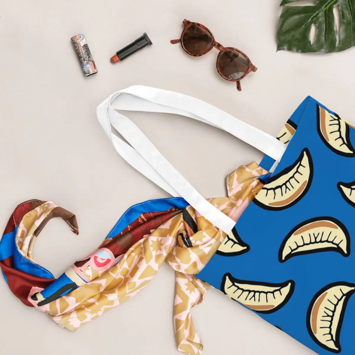 Gyoza bolinho padrão sacos de compras lona a sacola sacos de compras dobrável reutilizável meninas ombro tote bolsa de viagem