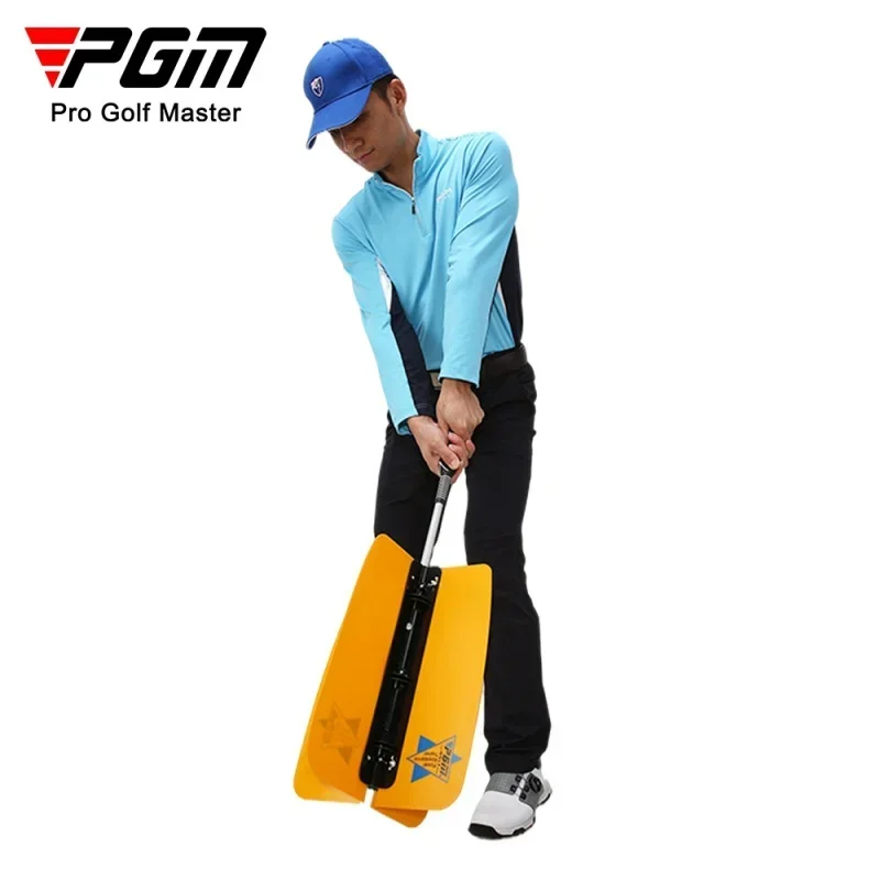 PGM G olf Trainer Golf Swing Practice Fan Auxiliary Products Rod Swing Tra iner Orange And White Golf Swing Trainer New