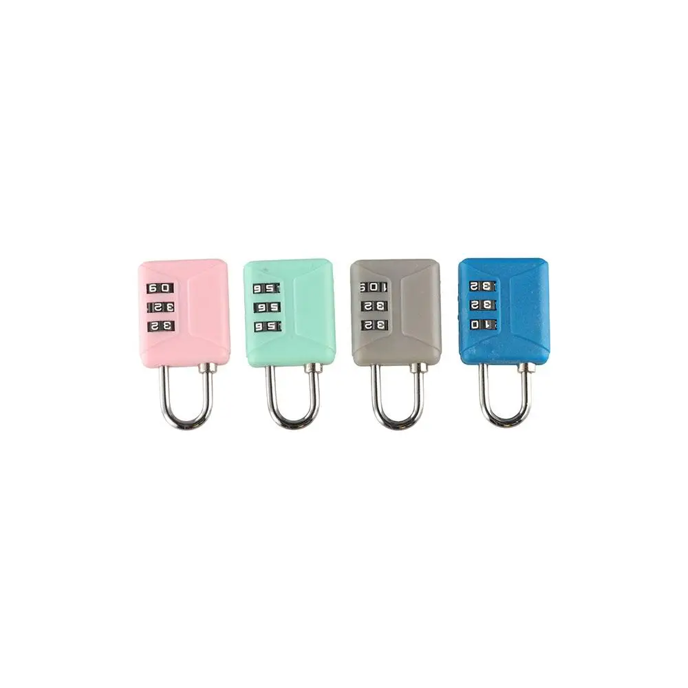 3 Dial Digit Suitcase Combination Lock Anti-theft Waterproof Mini Password Padlock Security Backpack Padlock Customs Code Lock