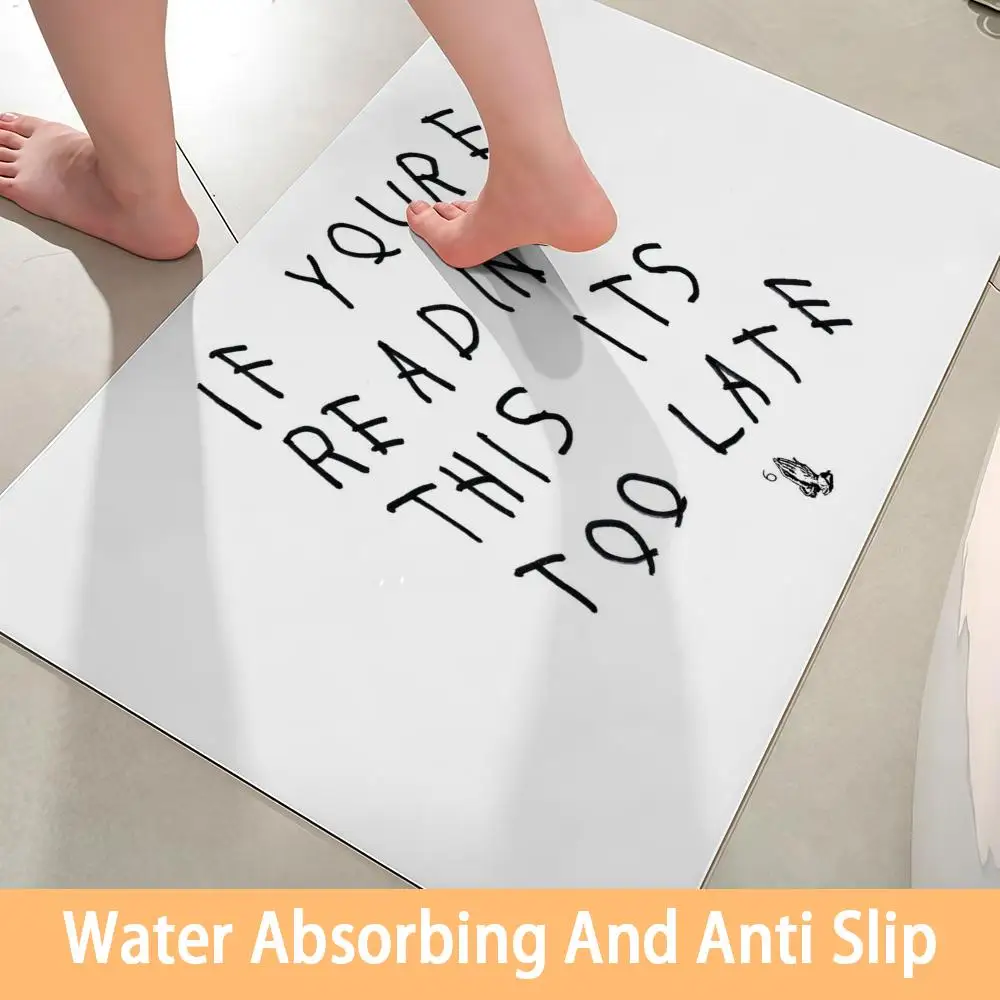 

Floor Mat Soft Diatom Bathroom Absorbent Floor Mat, Toilet Of The Bathroom, Household Floor Mat, Door Mat Carpet Singer Drake