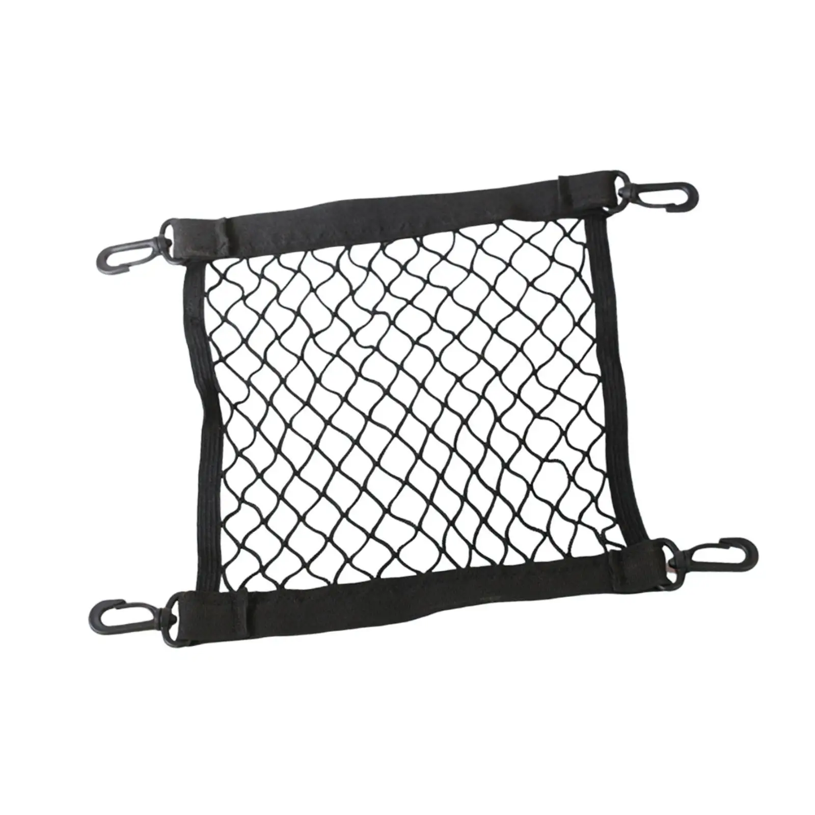 Road Bike Basket Cargo Net, Lightweight Portable Stretchable Netting for Motorcycle, Snowmobile Luggage