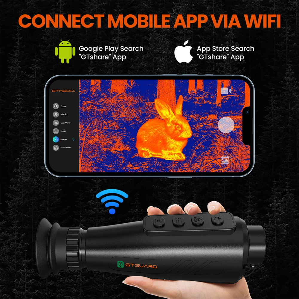 Official Genuine GTGUARD Ai15 Night Vision Goggles Outdoor Surveillance Monocular Thermal Imaging Telescope HD Sensor Resolution