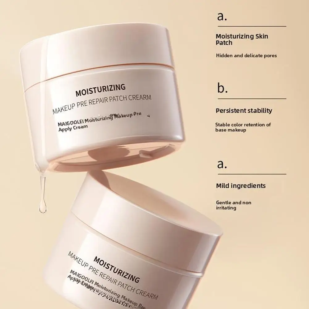 Crème de maquillage pour le visage 30g, contrôle durable de l'huile, empêche la poudre craquelée de décoller, garde un maquillage ferme et impeccable