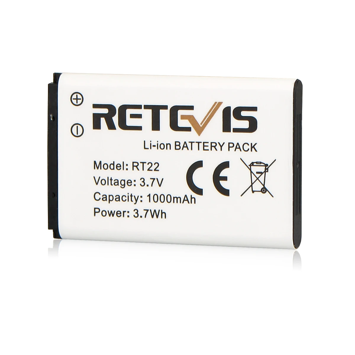 Retevis RT622 RT22 Original New Walkie Talkie Battery Li-Ion 3.7V 1000mAh Walkie-Talkie Battery J9121B