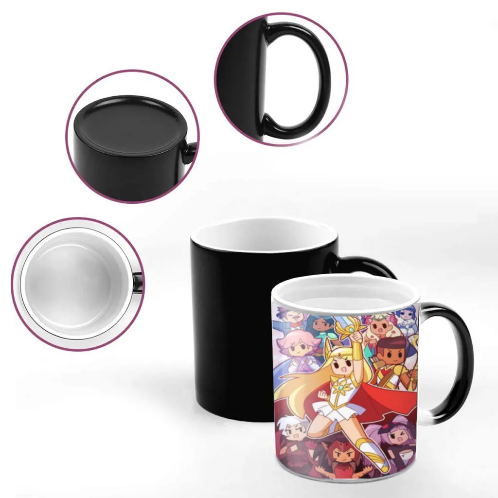 She-Ra and The Princesses of Power Color Changing Coffee Mug Ceramic Water Cup Heat Sensitive Coffee Cups