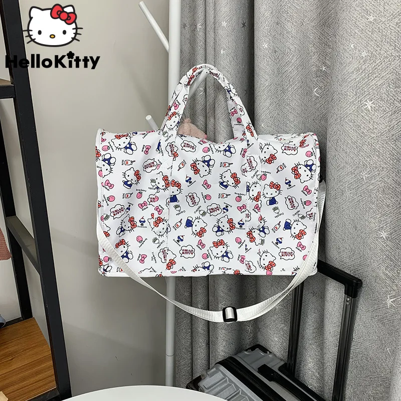 

Sanrio Hello Kitty Cute Bags Portable Fitness Bag Y2k Short Distance Travel Crossbody Bag Cartoon Aesthetic Handbags For Women