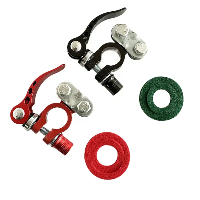 A Pair Of Car Battery Terminal Connectors Battery Clips Quick Release Disconnect 12V 24V Battery Cable Car Accessories
