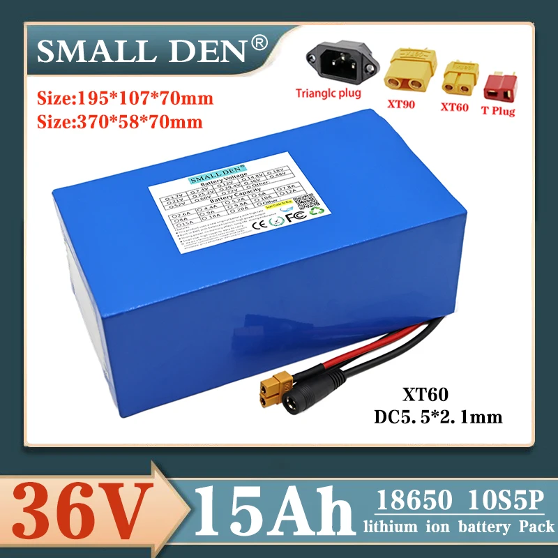 

36V 15AH Electric Bicycle Battery 42V 10S5P Lithium Battery Pack Suitable for 36V bicycles scooters motorcycles e-bike Battery