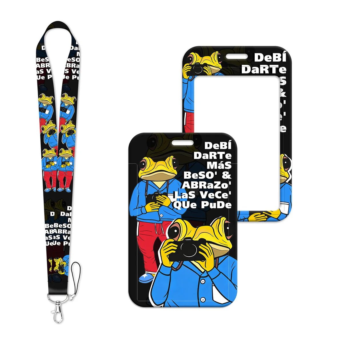 

Puerto Rican Frog Quotes Lanyard Neck Strap Keychain ID Card Cover Badge Holder Mobile Phone Hang Rope Keyring Accessories Gifts