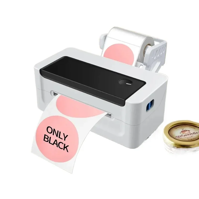 Color Label 4x6 Thermal Barcode Printer 203DPI 110mm Waterproof Sticker Printer Machine for Small Business