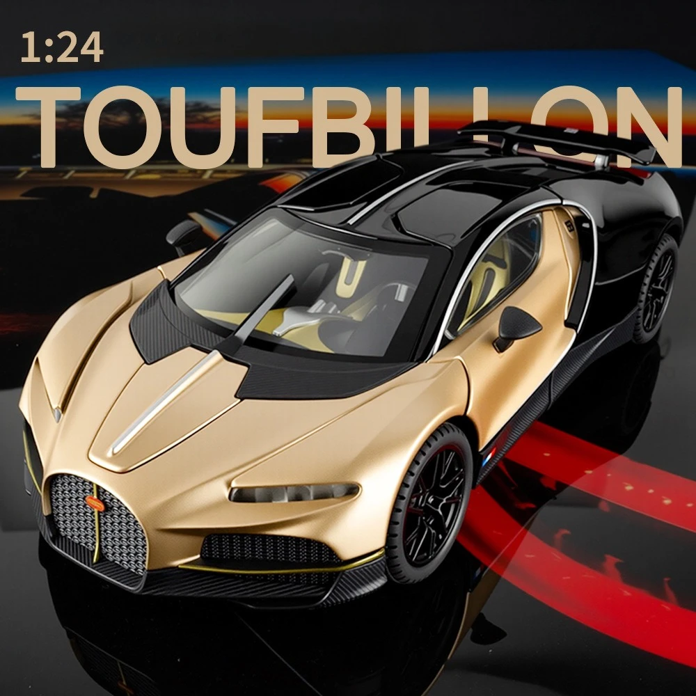 

Масштабная модель автомобиля 1:24 с имитацией турбийона, спортивная, из сплава, коллекционная, детская игрушка, литая под давлением