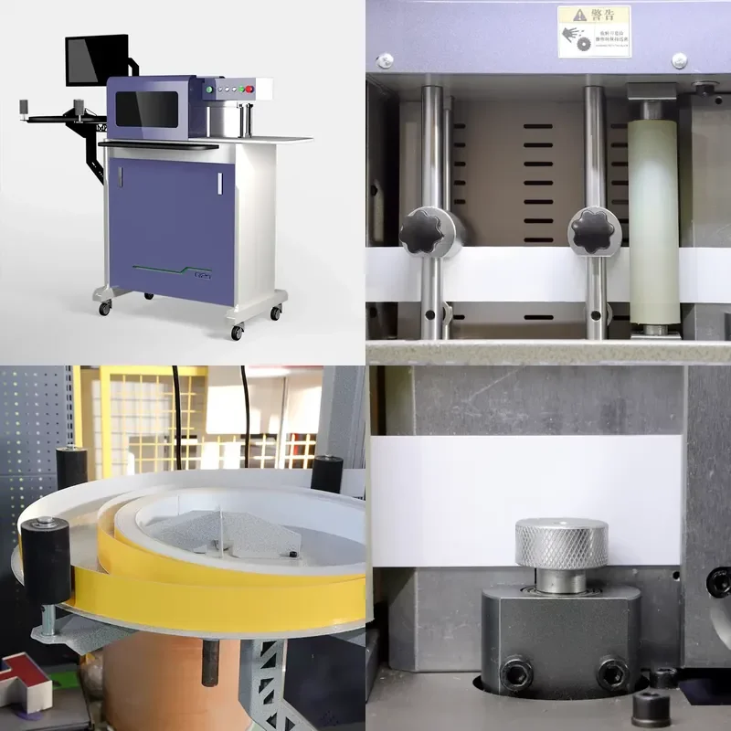for Automatic Flat Aluminum Alloy Plastic Grooved Letter Bending Machine with Motor 3D Letter Profile 2024 New