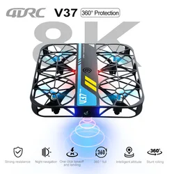 V37 New RC Drone 2.4G WIFI FPV Camera HD 4K Mini Pocket Remote Control Helicopter Mini Rc Plane Quadcopter Toys Gift for Kids