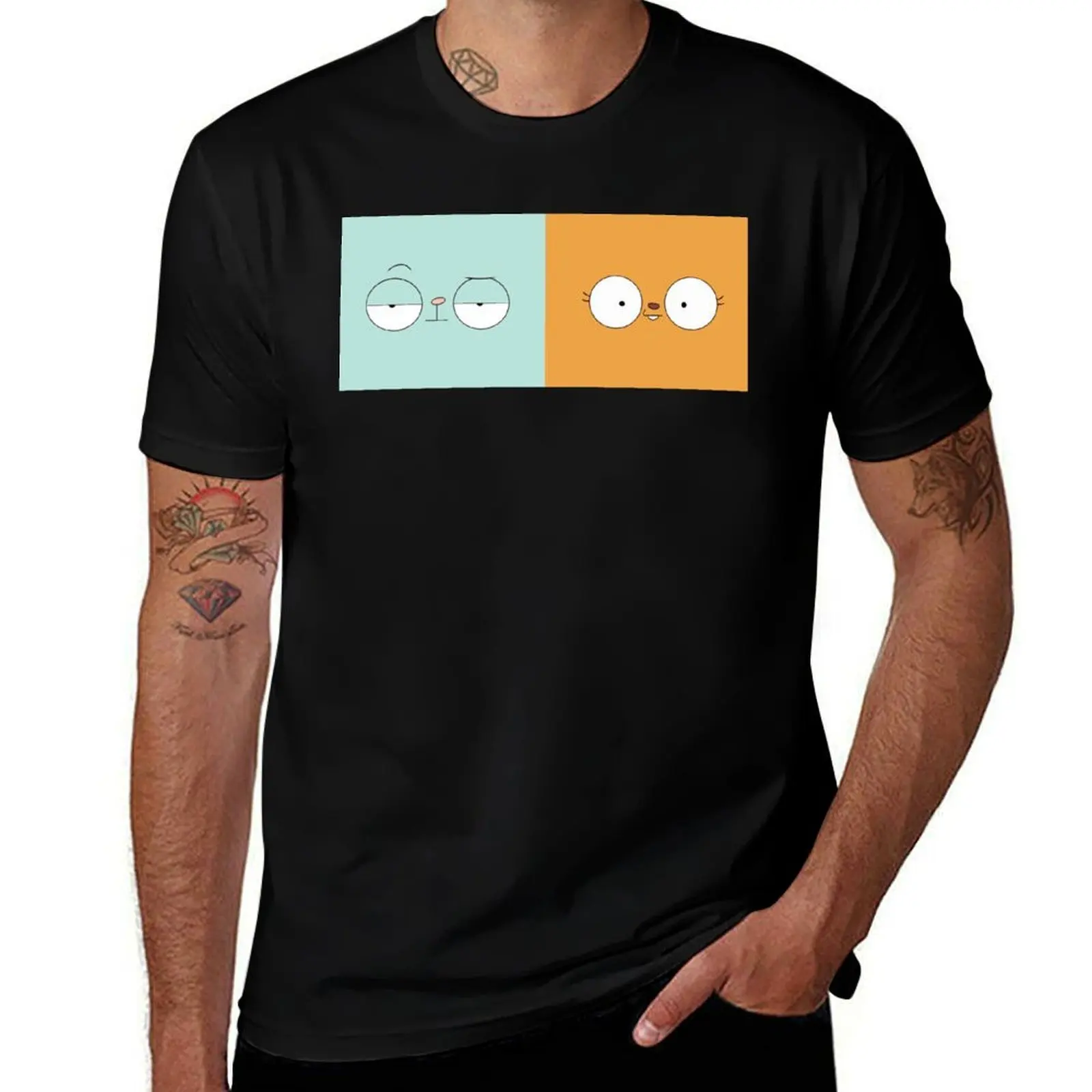 Kiff and Barry - Kiff Chatterley and Barry Buns Faces - isolated T-Shirt cotton t shirt man T-Shirt