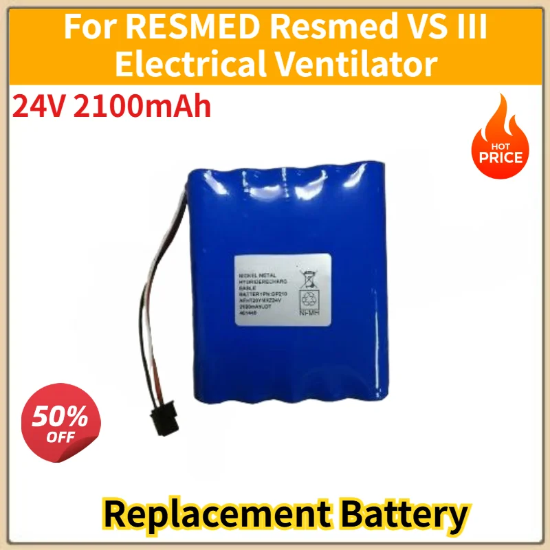 24V 2100mAh Battery for RESMED Resmed VS III Electrical Ventilator High Quality Replacement Battery