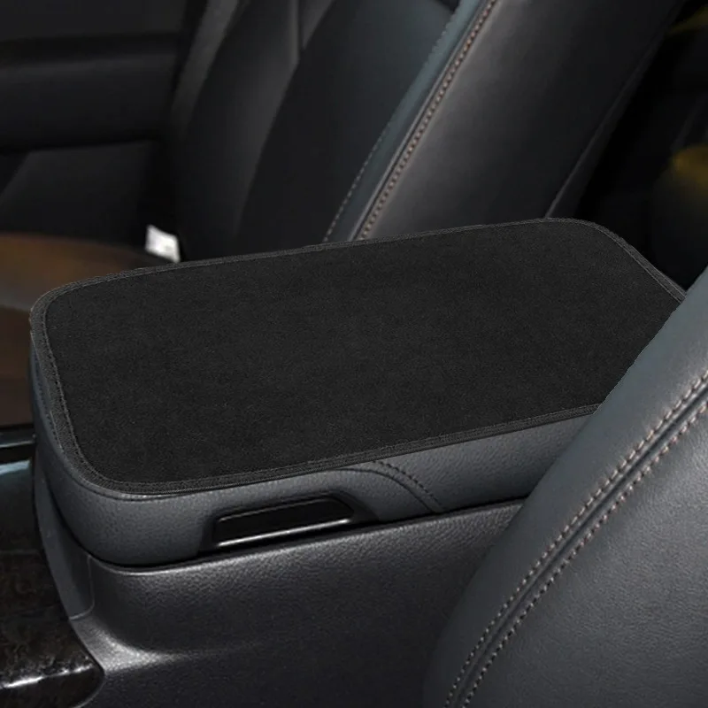 Universal Plush Car Armrest Cushion Center Console Cover Four Seasons Comfortable Elbow Pad Protective Interior Car Accessories