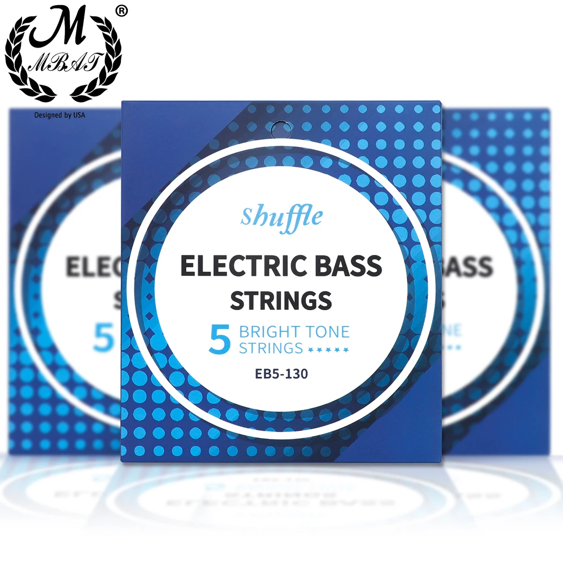 M MBAT 5 Bass Guitar Strings Normal Light Nickel Alloy Hexagonal Core Nano Coated Electric Bass String Guitar Parts Accessories