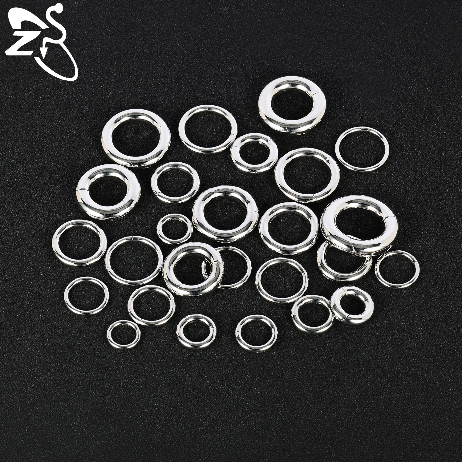 ZS 1PC 2/4/6/8/10/12G Edelstahl Hoop Ohrring Punk Große Größe Ohr Messgeräte Ohr Expander Nasenloch Knorpel Piercings Schmuck – Detail 11