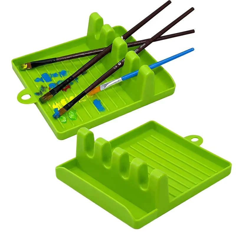 Paint Brush Pad Calligraphy Pen Holder Drip Tray Pad For Artistic Painting Pens Artist Painting Supplies Brush Organizer Tool