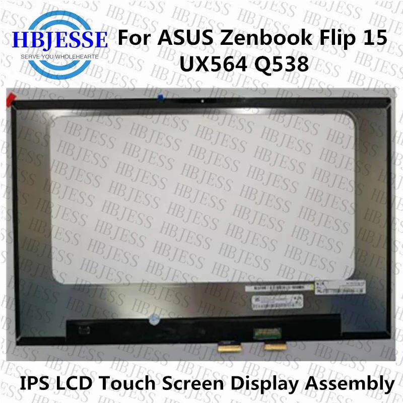 

Original 15.6'' FHD/UHD IPS LCD Touch Screen Display Assembly for ASUS Zenbook Flip 15 UX564 Q538 without Frame 30pins/40pins