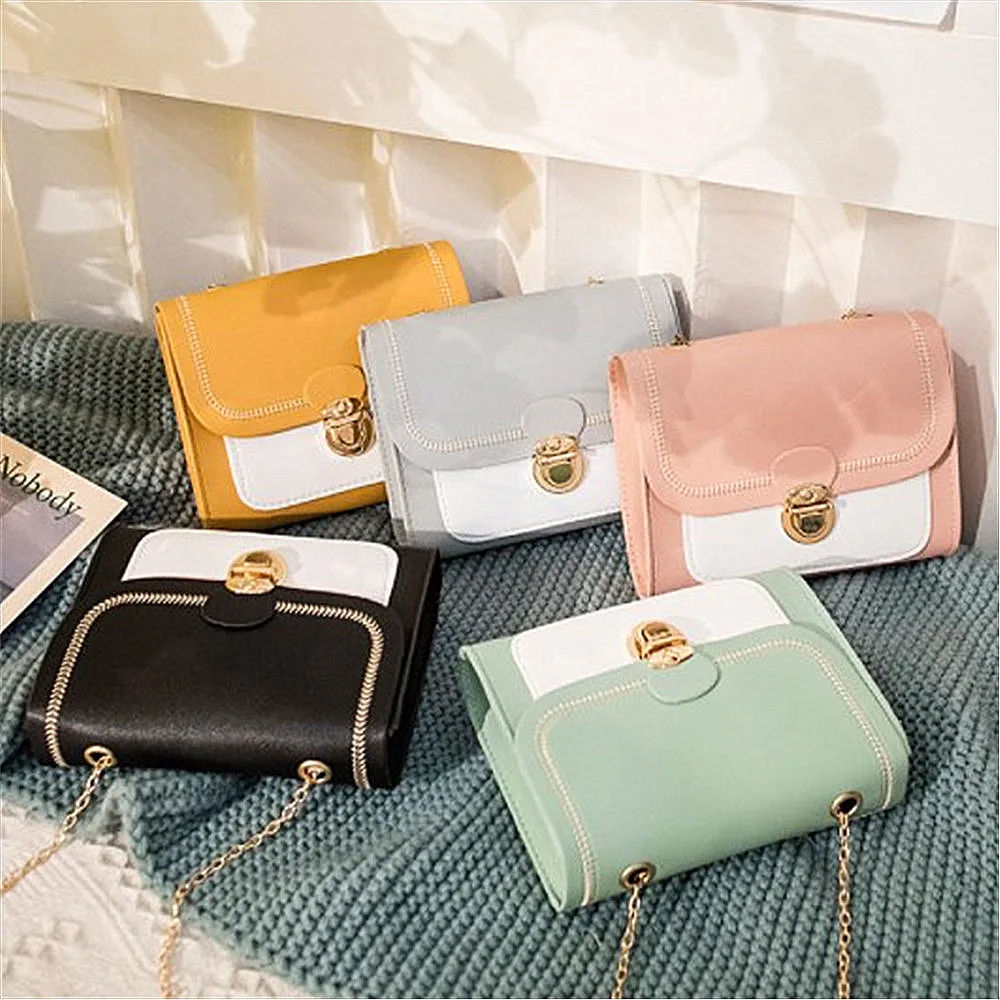 

2024 New Trend Women Shoulder Crossbody Bag Casual Ladies Totes Bag Fashion Chain PU Leather Messenger Bag Square Clutch Handbag