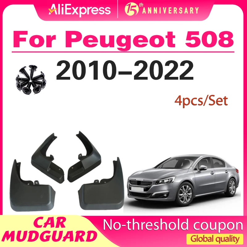 

Car Front Rear Mud Flaps Fender Splash Guards Mudguards for Peugeot 508 sedan 508SW 2010 11 12 13 14 -2022 Mudflaps Accessories