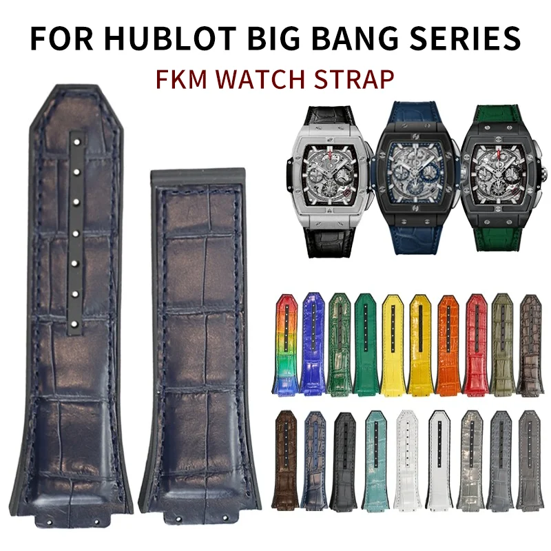 

ДЛЯ HUBLOT BIG BANG SERIES, ремешок для часов FKM