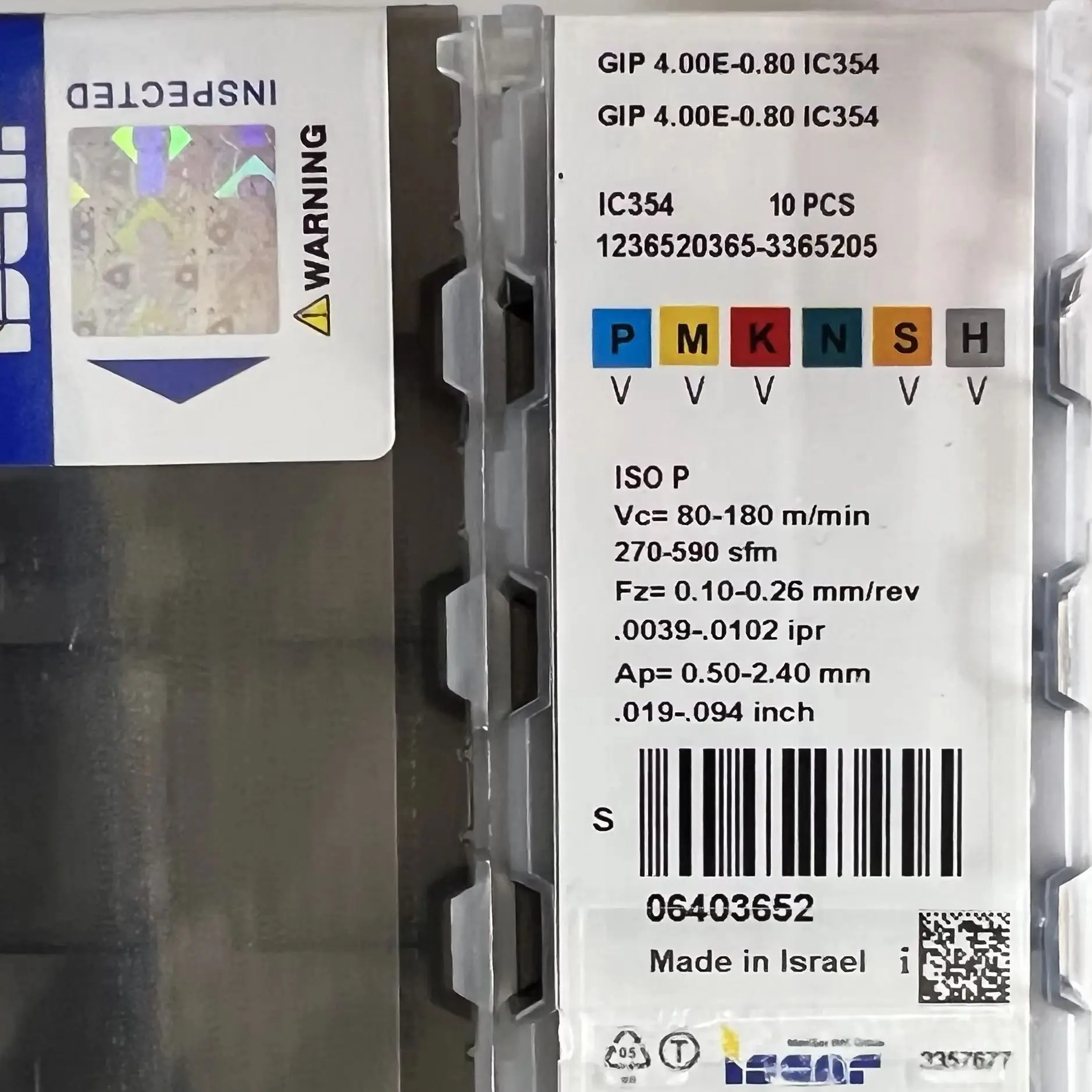 

GIP4.00E-0.80 IC354，GIP4.00E-0.80 IC908 Original CNC blade