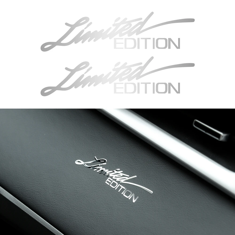 

2pcs Limited Edition Metal Sticker 3D Metal Emblem Badge Motorcycle Automobile Decals Car Styling Decoration