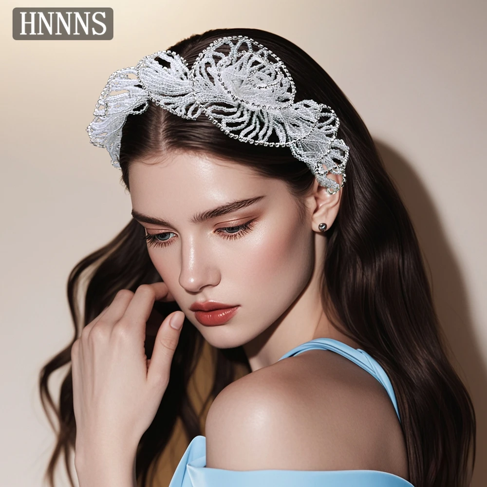 topqueen-ブライダルウェディング透明ビーズヘッドバンド手作りビーズ織りウェーブファッション女性の宴会パーティー冬の帽子-yxa97