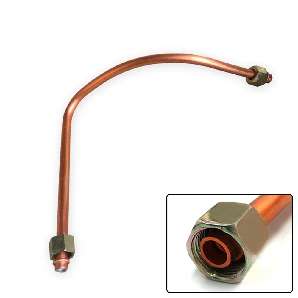 Exhaust Air Compressor Tube Copper Tone Direct Coupled Easy To Install Intake Pipe 10 X 450mm/0.4\