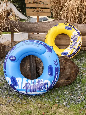 Double Balloon Inflatable Swimming Ring，Beach toys Pool Floaties for Adults,Swim Inner Tube for Pool
