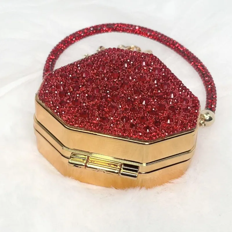 Сверкающие роскошные дизайнерские мини-маленькие сумки на ремне Вечерняя сумка Кошельки и сумки забавной формы Кошелек-клатч Сумка для вечеринок