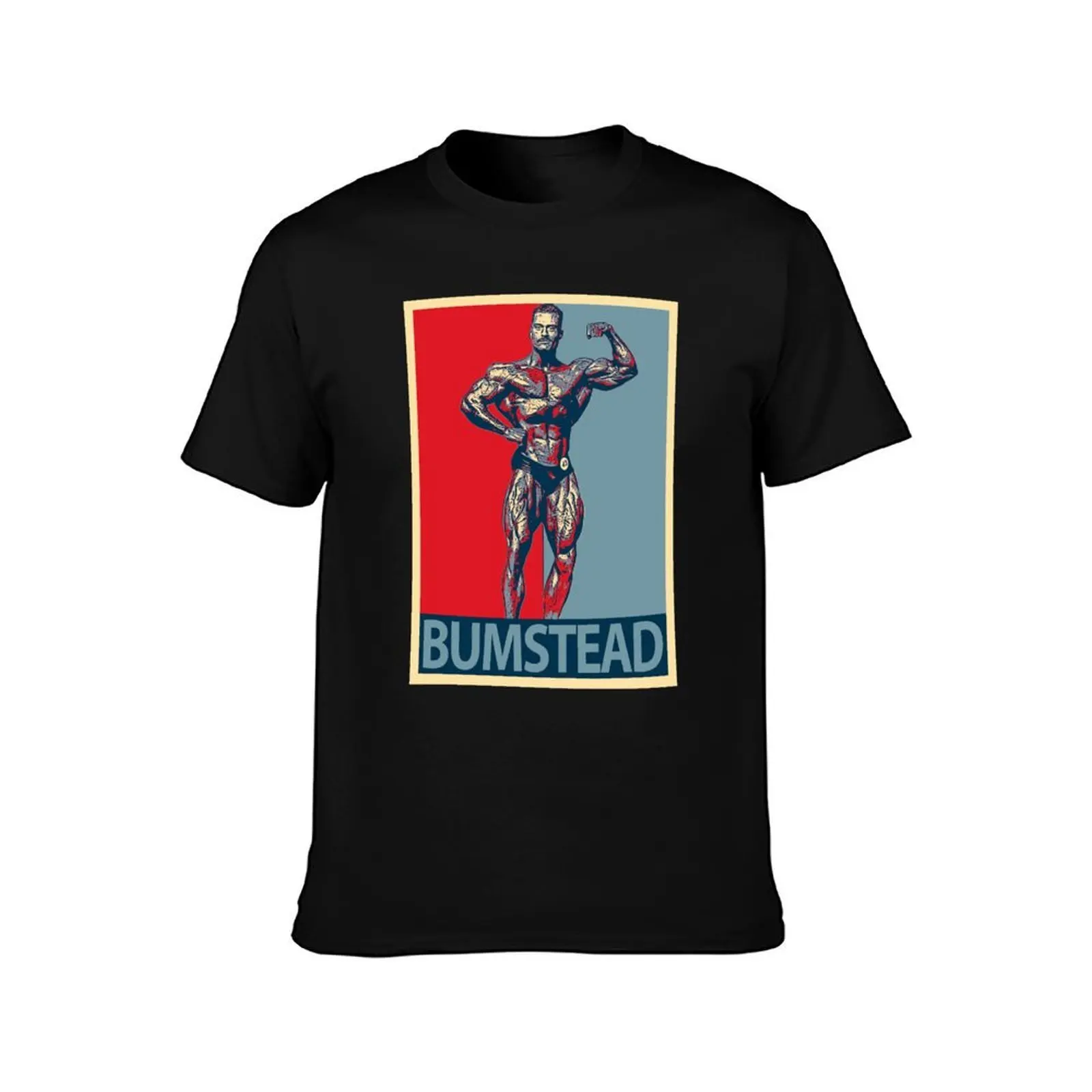 chris bumstead T-Shirt, Summer Casual Cotton Tee, Oversized Streetwear Tops, Vintage Graphic Print, Loose Fit Short Sleeve