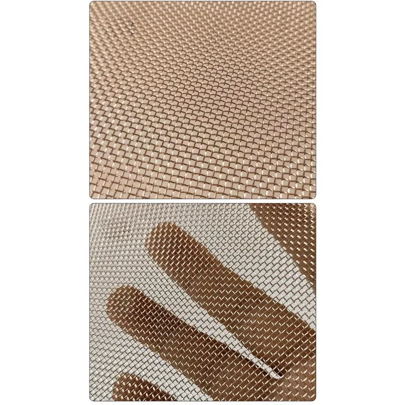 2‑400 Mesh Phosphor Bronze Copper Mesh Anti Static Electromagnetic Shielding Radiation Proof Grounding Filter Screen Metal Mesh