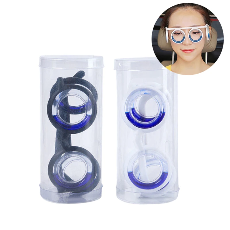 1Pcs Portable Lensless Driving Sickness Goggles Anti-Motion Sickness Liquid Glasses Anti-Sickness Glasses For Children Adult