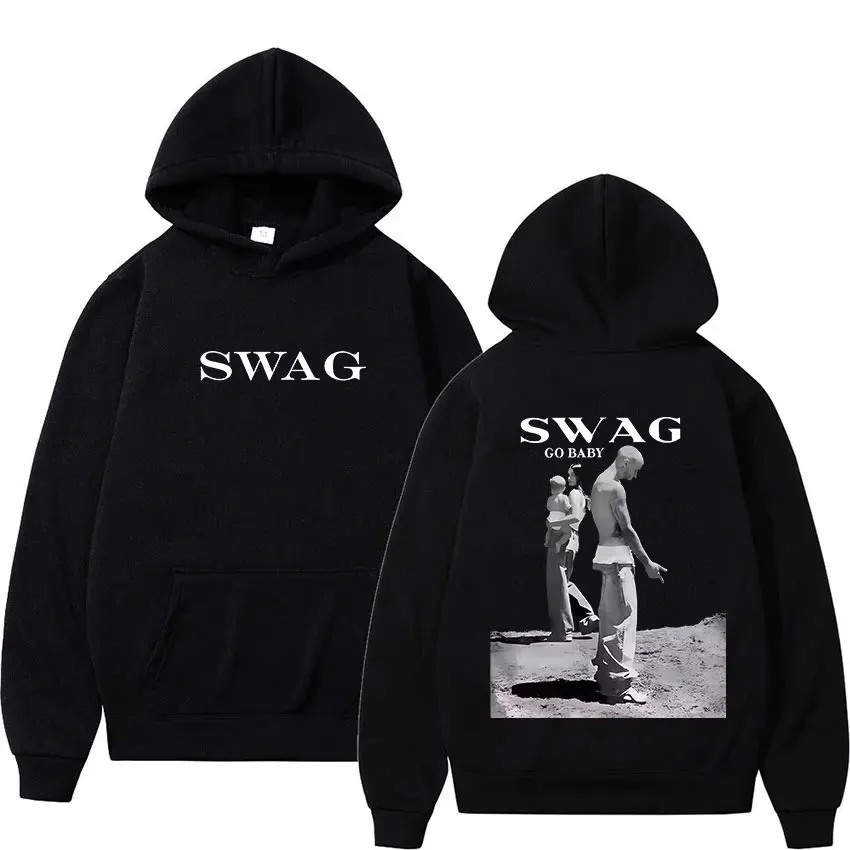Rapper Justin Bieber SWAG New Album 2025 Tour Graphic Hoody Men Women Clothing Y2K Hip Hop Gothic Long Sleeve Hoodies Streetwear