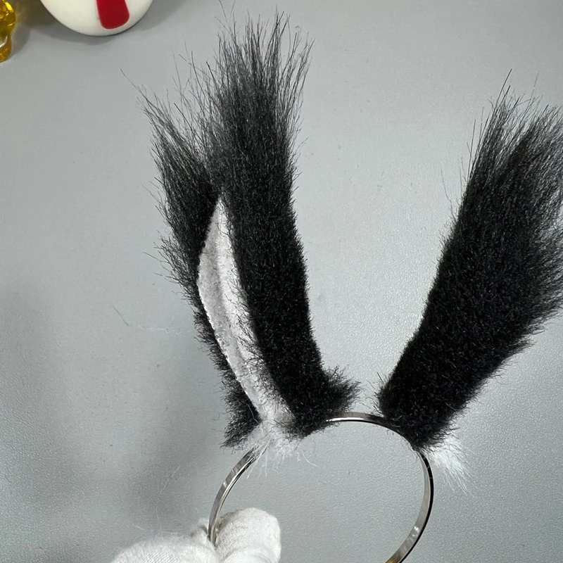 Customized Handmade Anime Cosplay Rabbit Ears Hairhoop Hairpin Headwear For 1/3 1/6 1/4 BJD SD Doll Cosplay Accessories