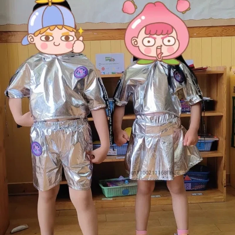 Streetdance-uniform voor jongens en meisjes Heldere kleurset Schoolfestival Jazzdansvoorstelling Hiphop Streetdance-uniform