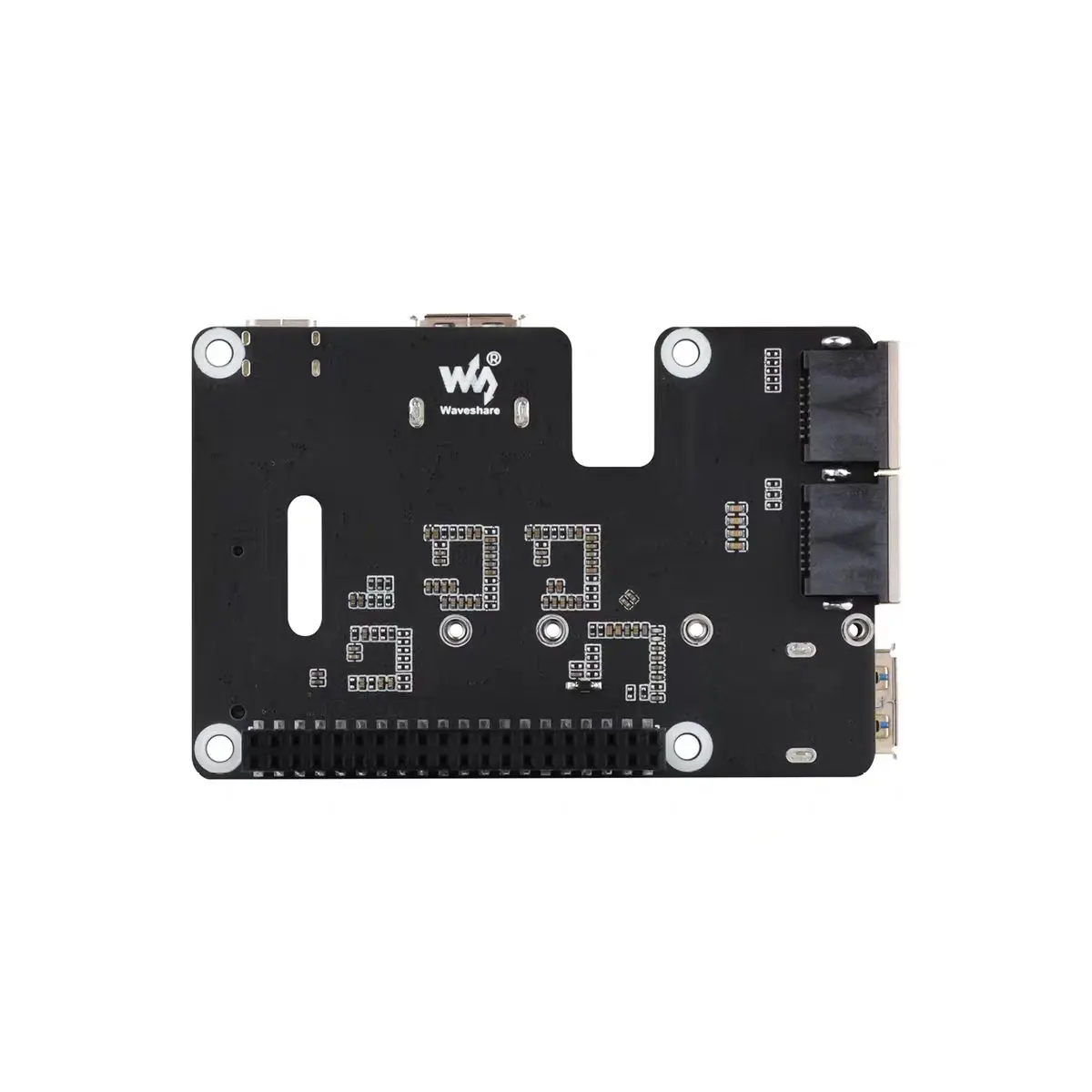 Micro Snow Raspberry Pi 5 Expansion Board PCIe to USB 3.0 Ethernet Port M.2 Interface NVMe Solid State Drive Expansion