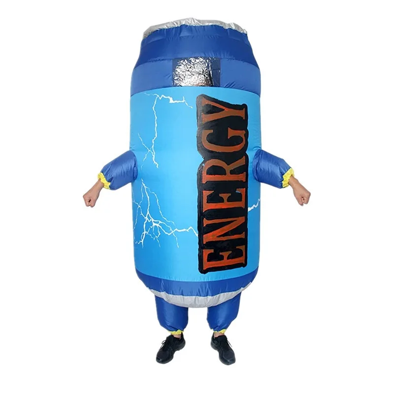 Adult Cartoon Burger/Coke/French Fries Inflatable Costume Halloween Cosplay Party Dress Performance Inflated Garment
