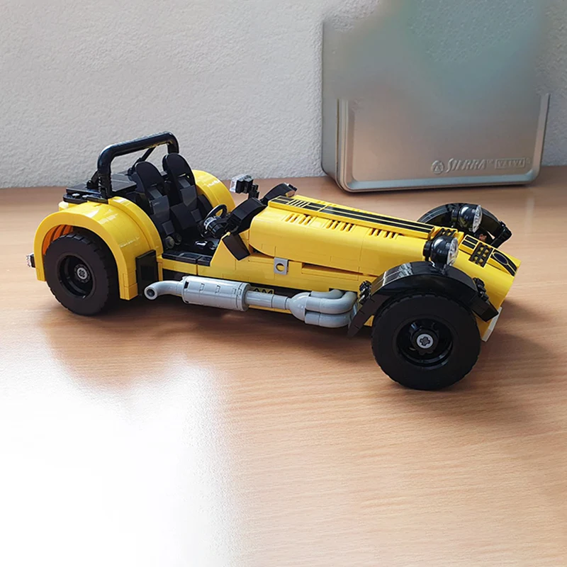 Speed Racing Car Model MOC Building Bricks High-Speed Modified Vehicle Modular Technology Children Holiday Gifts Assemble Toys