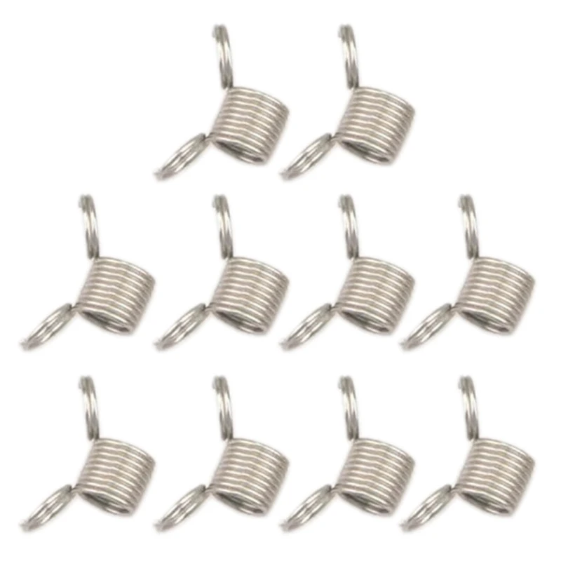 10 Pcs Bead Stoppers Stainless Steel Tension Spring Bead Wire Ends Jewelry Making Tools to Prevent Beads from Falling