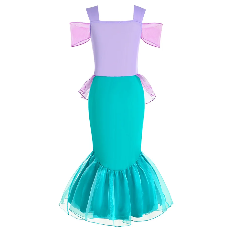 Girls Pageant Festival Costume Princess Mermaid Dress 2 4 6 8 10 Yrs Siren Cosplay Birthday Toddler Ariel Little Mermaid Vestido