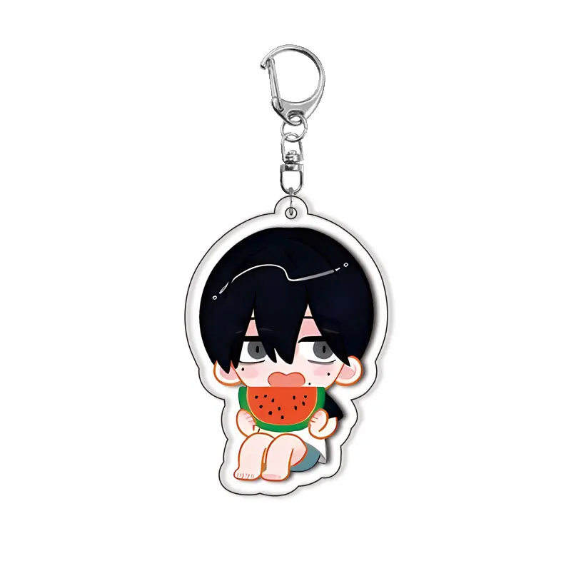 الصيف هيكارو يموت أنيمي سلسلة مفاتيح مصنوعة من الأكريليك ل هيكارو إندو و يوشيكي تسوجيناكا لطيف الكرتون حلقة رئيسية