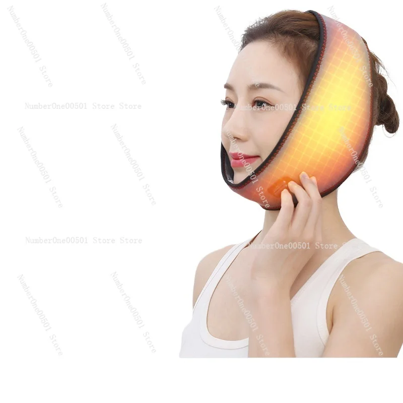 

TMJ Pain Relief Wrap Electric Heating Pad for Jaw Pain Adjustable Support for Lockjaw Clicking Misalignment Teeth Grinding