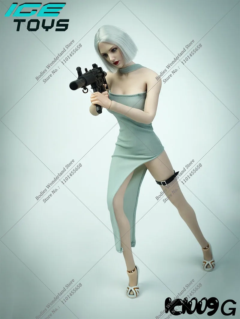 7 Color ICE TOYS IC1009 1/6 Scale Women's Combat Dress Tactical Long Skirt Metal armband Leg Loop for 12'' Femle Action Figure